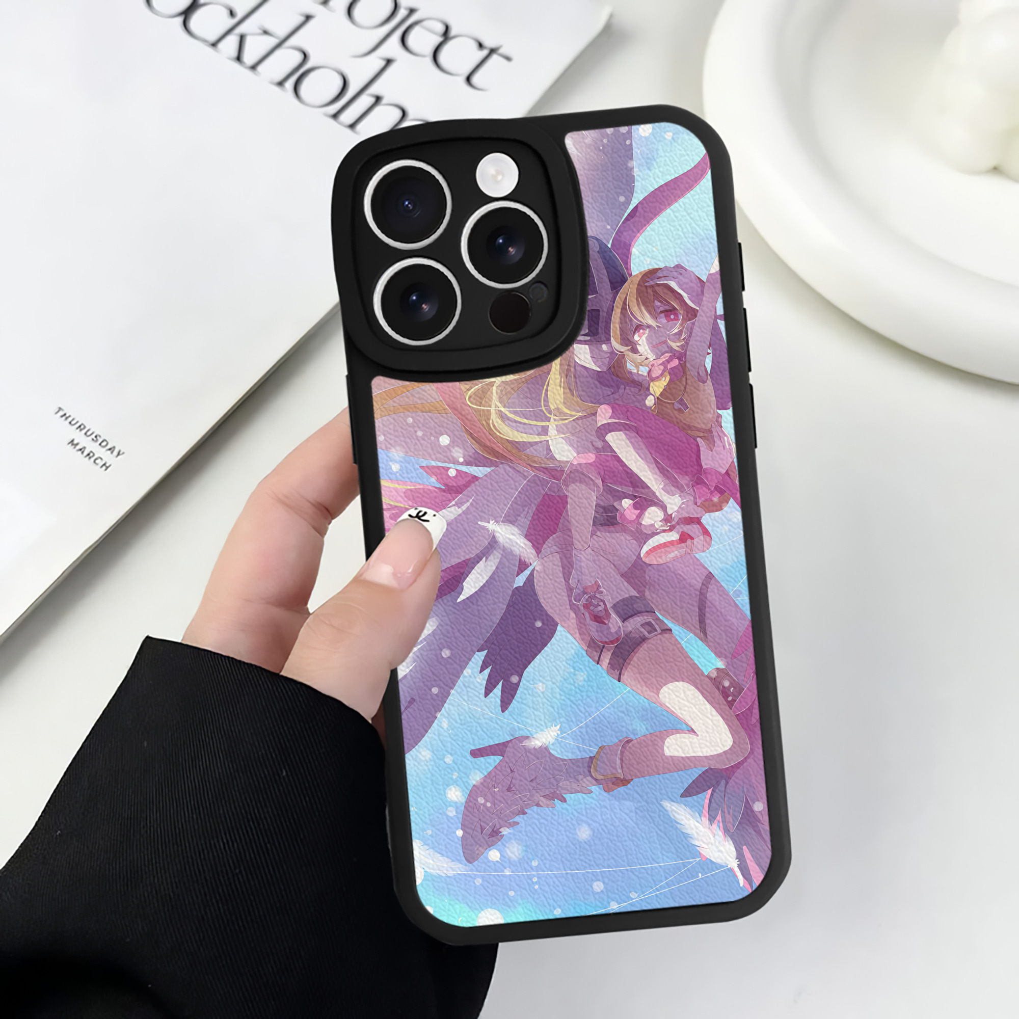 （画像用） Digimon デジタルモンスター/デジモン 【iPhone 16シリーズ対応】シリコンスマホケース（レザー調） 材質：シリコン